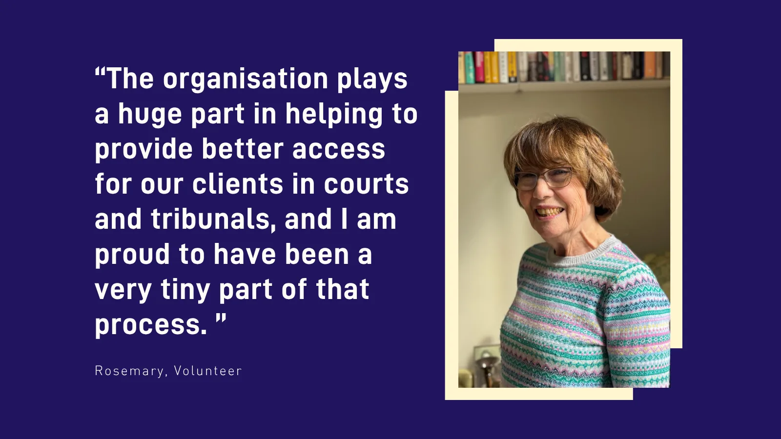 Our longstanding volunteers: Rosemary’s reflections