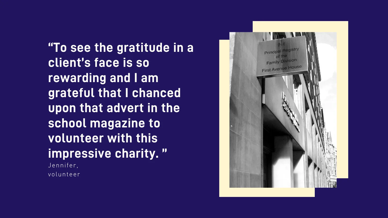 Our longstanding volunteers: Jennifer’s reflections